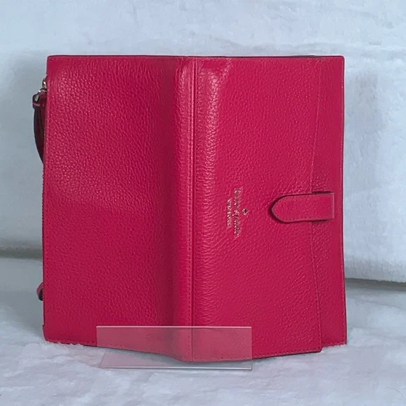 Kate Spade Fuchsia Leather Wallet and phone holder - Picture 4 of 6